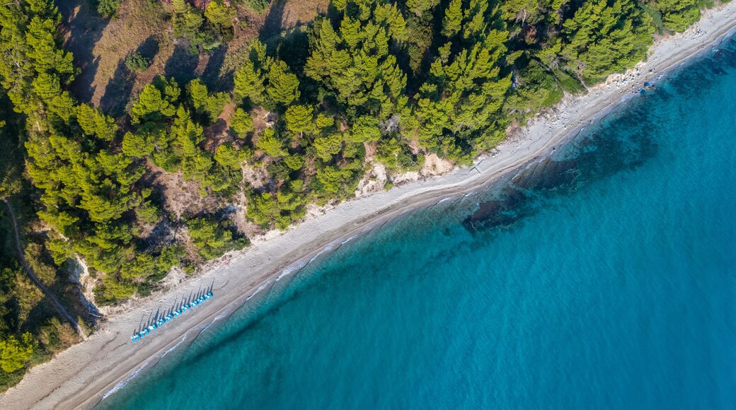 Kriopigi beach. Kassandra of Halkidiki peninsula, Greece