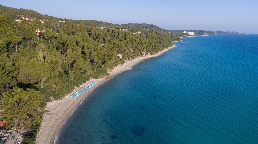 Kriopigi beach. Kassandra of Halkidiki peninsula, Greece