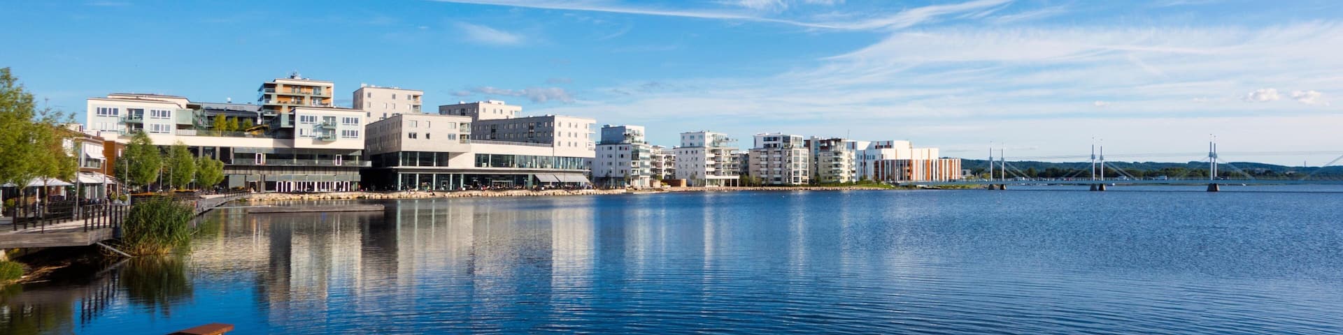 Jönköping County which includes a city and a lake or waterhole