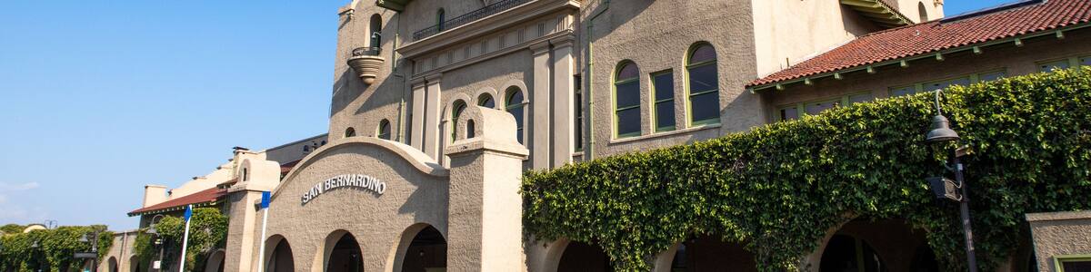 The San Bernardino Metro Train Station from the Passenger Loading Area