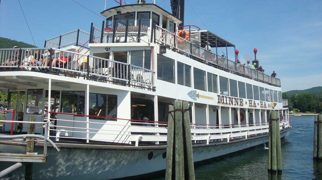 Magnificent trip in old Steamboat at Lake George , NY