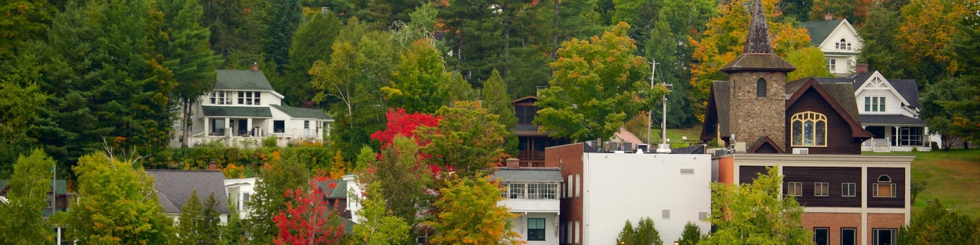 Lake Placid showing a lake or waterhole