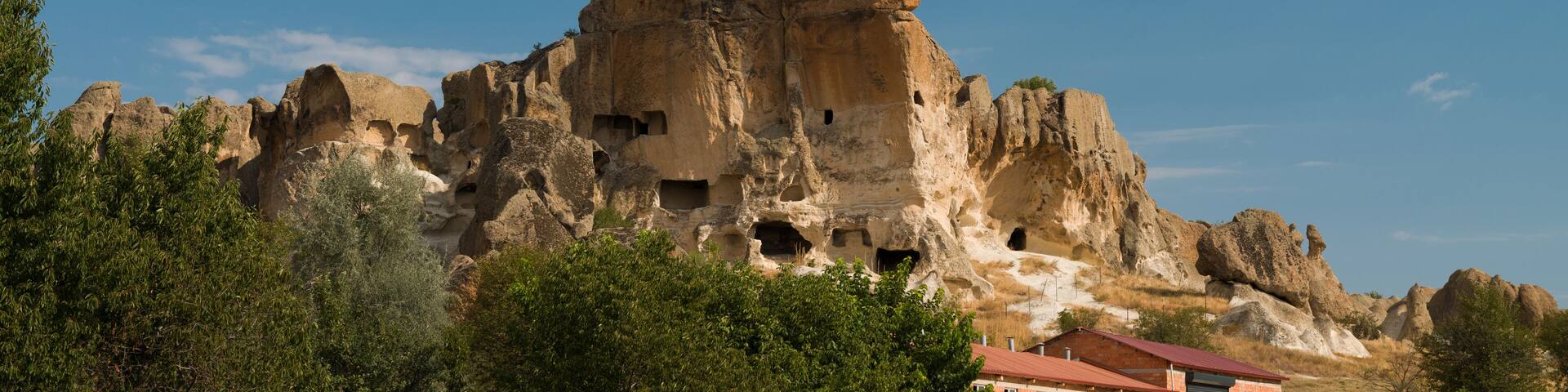 Uclerkayasi (Turkish; Üçlerkayası) ancient settlement. Phrygian valley. Beautiful travelling places in Turkey. Ihsaniye, Afyonkarahisar, Turkey