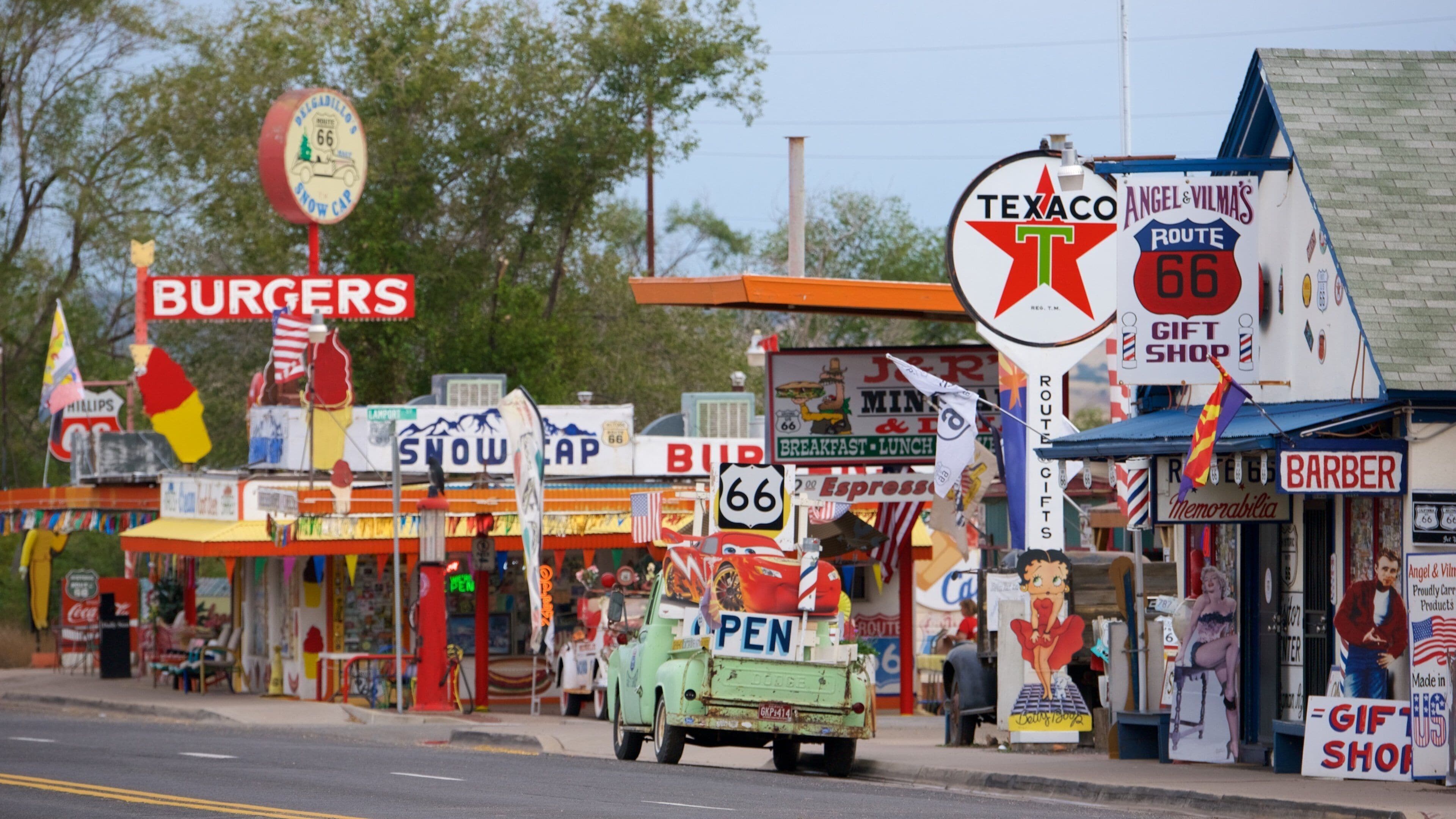Seligman que incluye señalización y escenas urbanas