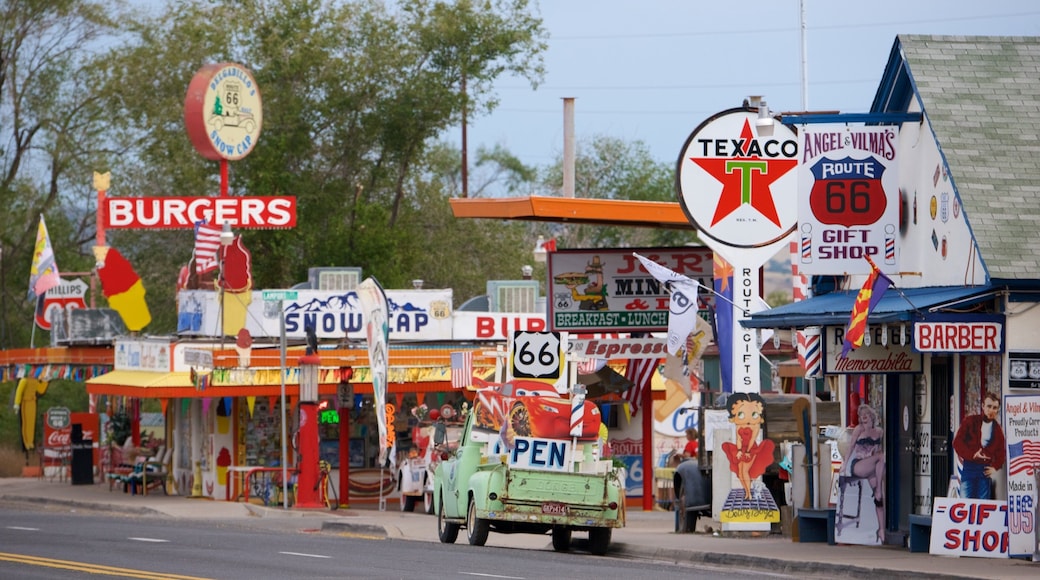 Seligman showing signage and street scenes