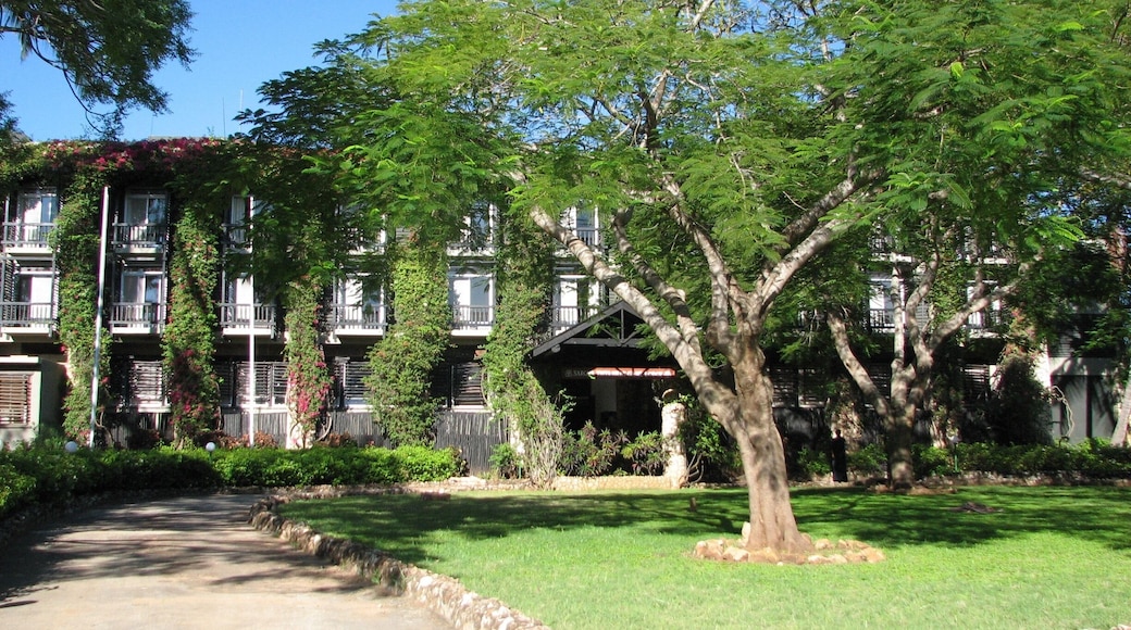 Stunning lodge in Tsavo National Park - gateway to Salt Lick Lodge, which is on stilts.