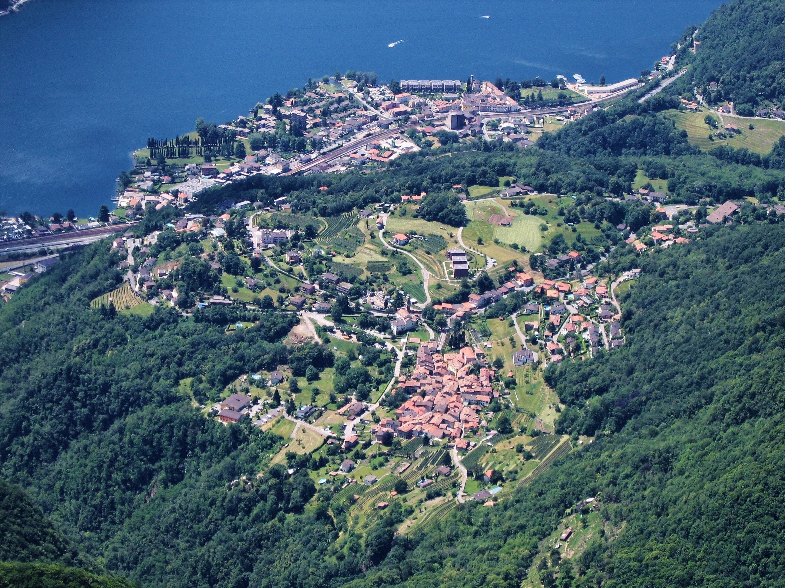 Ausblick vom Monte Generoso Richtung Rovio