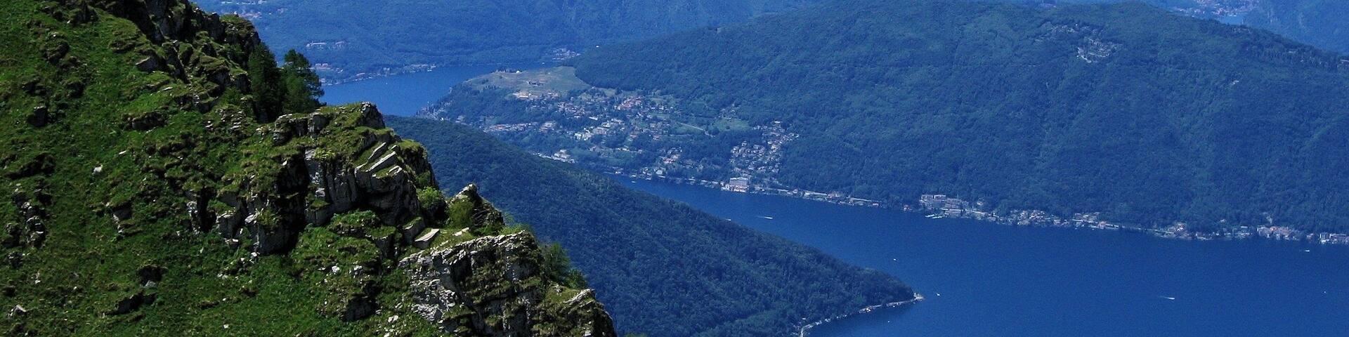 Ausblick vom Monte Generoso auf den Luganersee
