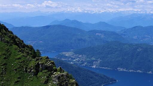 Ausblick vom Monte Generoso auf den Luganersee