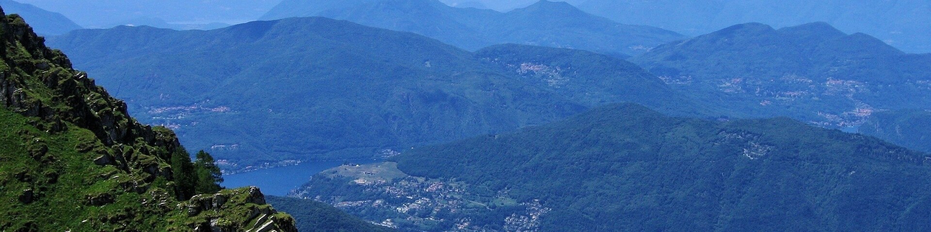 Ausblick vom Monte Generoso auf den Luganersee