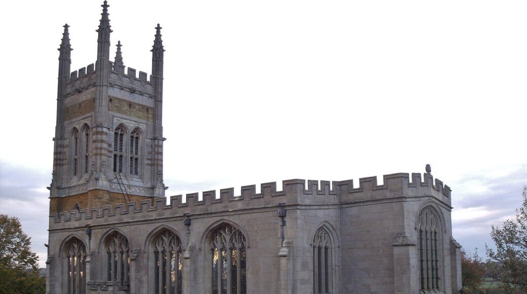 St Mary' the Virgin built early 16th century probably finished around 1534. Paid for by Anthony Catesby.