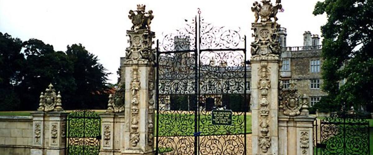 Ornamental Gates, Castle Ashby, Northamptonshire Beautiful gates at Castle Ashby.