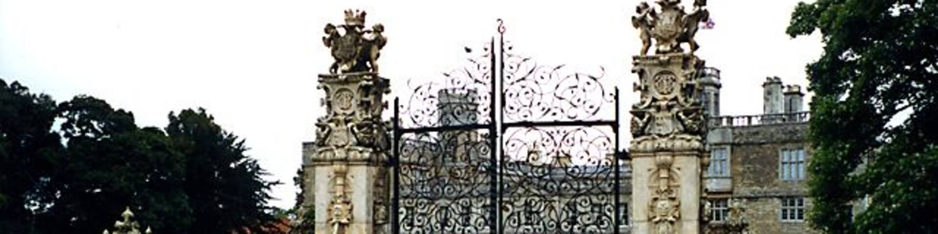 Ornamental Gates, Castle Ashby, Northamptonshire Beautiful gates at Castle Ashby.