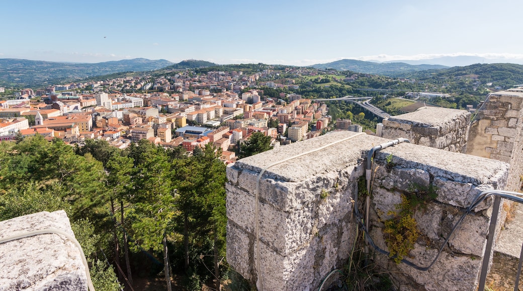 panorama of Campobasso in Molise view from Monforte castle