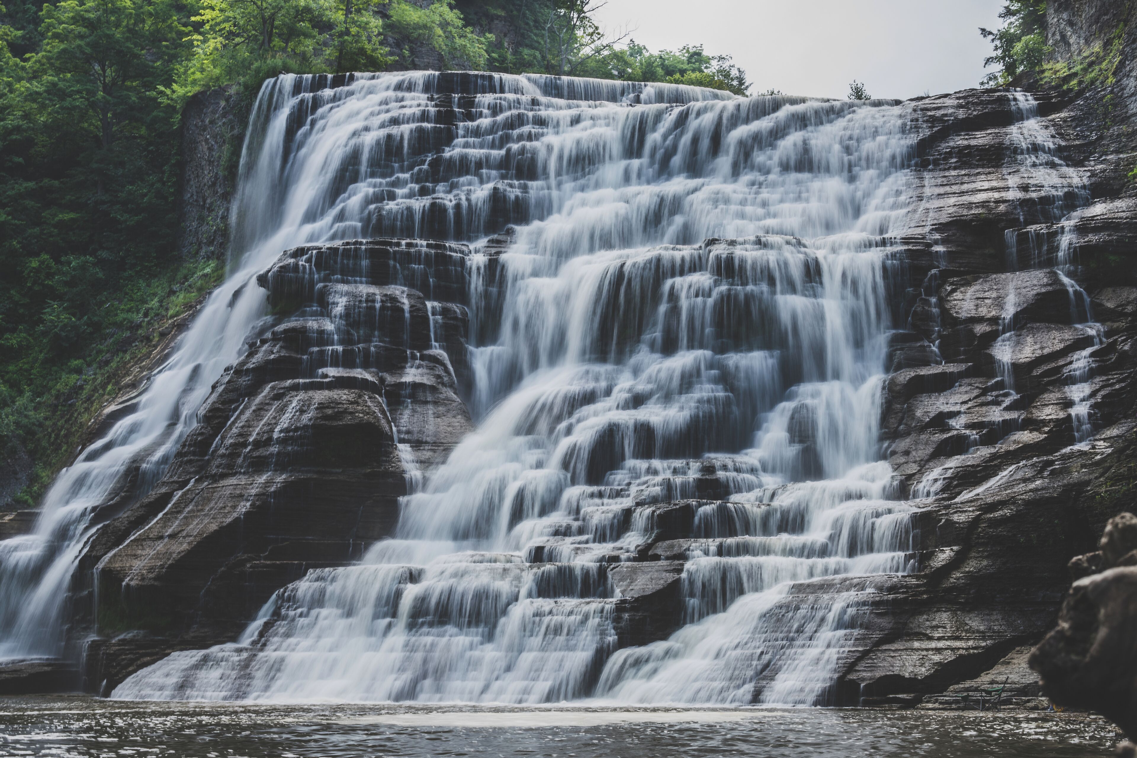 Beautiful long exposure handheld shot of Ithica falls. #BvS100k