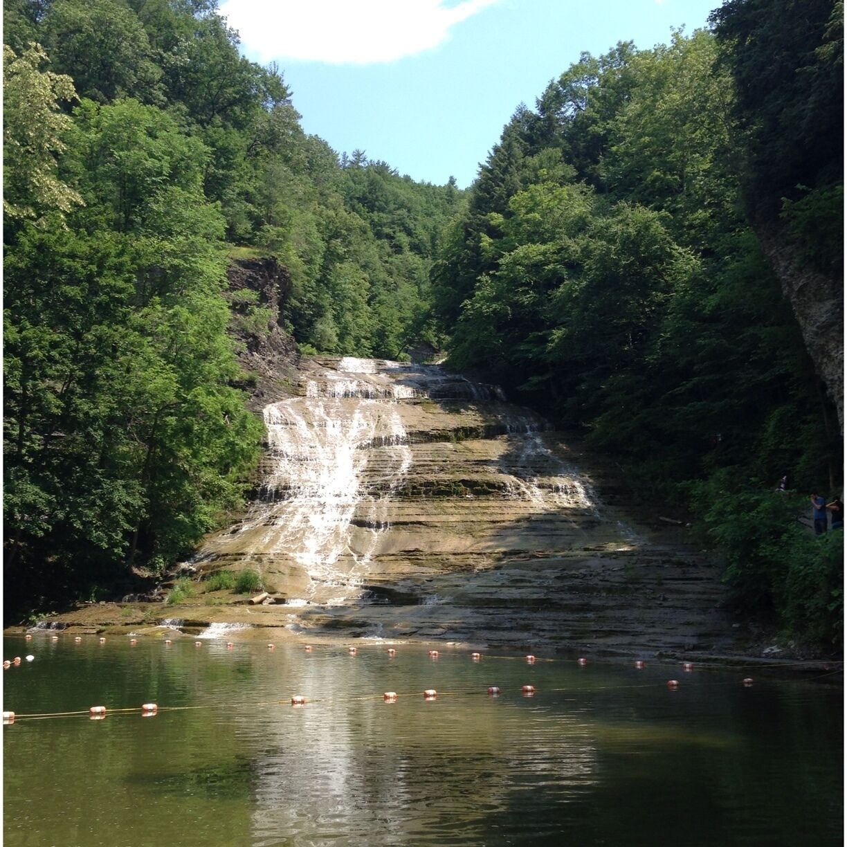 Thanks to trover Members I'm now lost in Ithaca NY and area exploring and hiking in areas so beautiful beyond words. Today I hiked Watkins Glen and Buttermilk Falls. Now I'm hiding in a Dunkin Donuts waiting for the storm to blow over. Hopefully I still have a tent when I return to my site at Watkins.