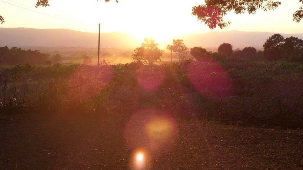 Took a tour through Khao Yai National Park and caught this gorgeous sunset over the mountains on our way back! #sunset #khaoyai #thailand #pakchong #nationalpark