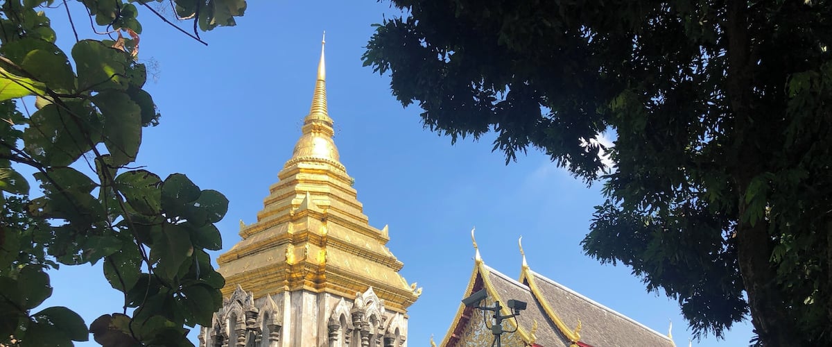 One of the temples in Chiang Mai.