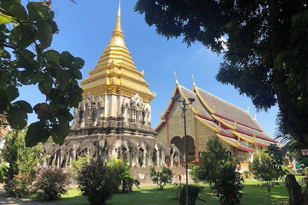 One of the temples in Chiang Mai.