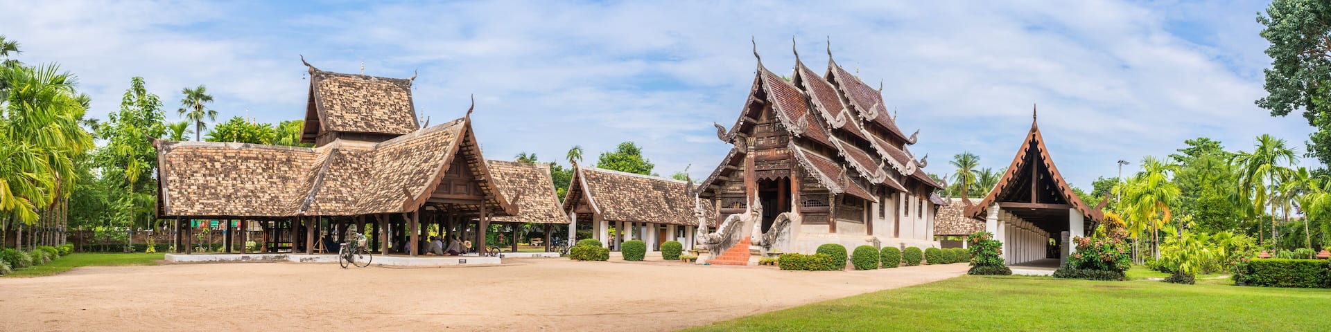 Wat Ton Kain, Old temple made from wood in Chiang Mai Thailand.