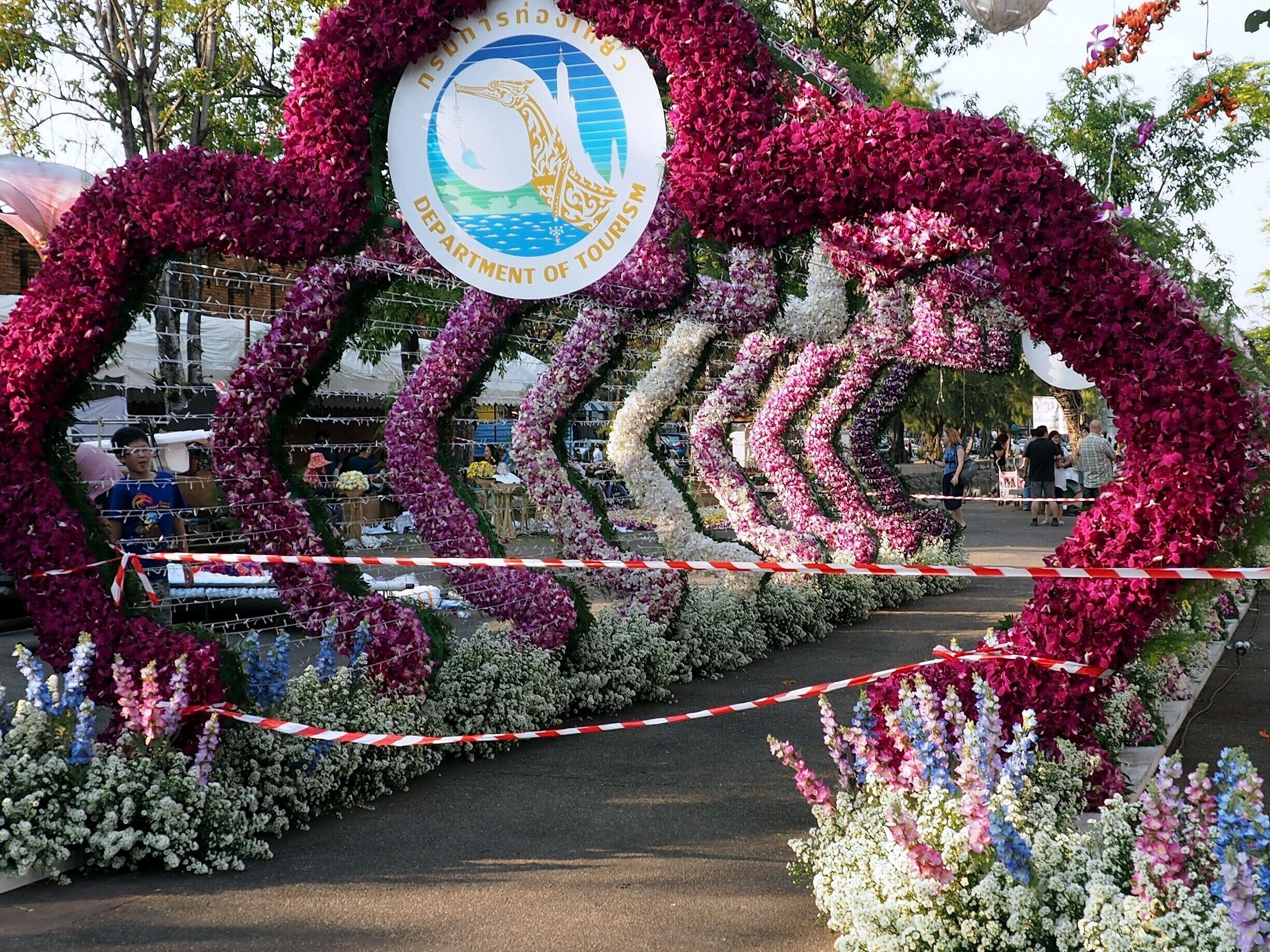 Every year in February Chiang Mai hosts the annual Flower Festival with parades and unbelievable creations of local flowers. A very colorful and photogenic event.