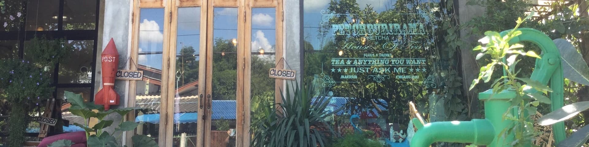 Best tea shop in Saluang Thailand. Colorful shop filled with an abundance of strange and unique objects. Run by the sweetest family.