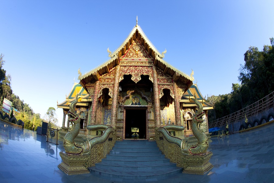 Wat Prabudabath Si Roi. Mae Rim, Chiang Mai. Thailand.
