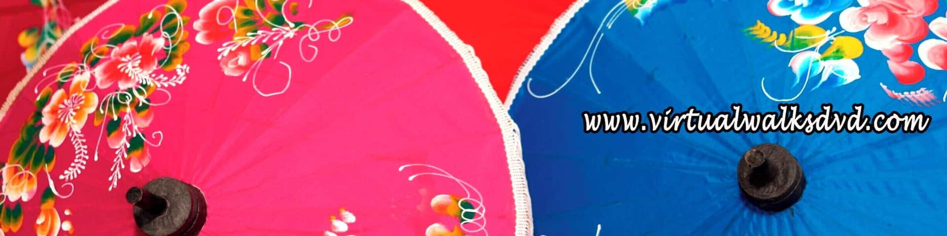 #Colorful handicrafted umbrellas in Bo Sang Handicraft Centre Thailand
To #VirtualWalk on Thailand watch our Virtual Walks - Thailand Beaches http://bit.ly/VwThailandBeachesDvD Virtual Walks - Thailand Beaches & Island http://bit.ly/VwThailandIslandBeachesDvD