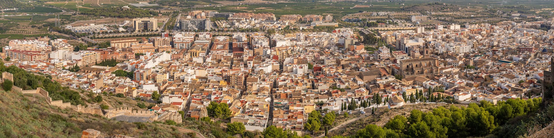 View of a former roman city Sagunto