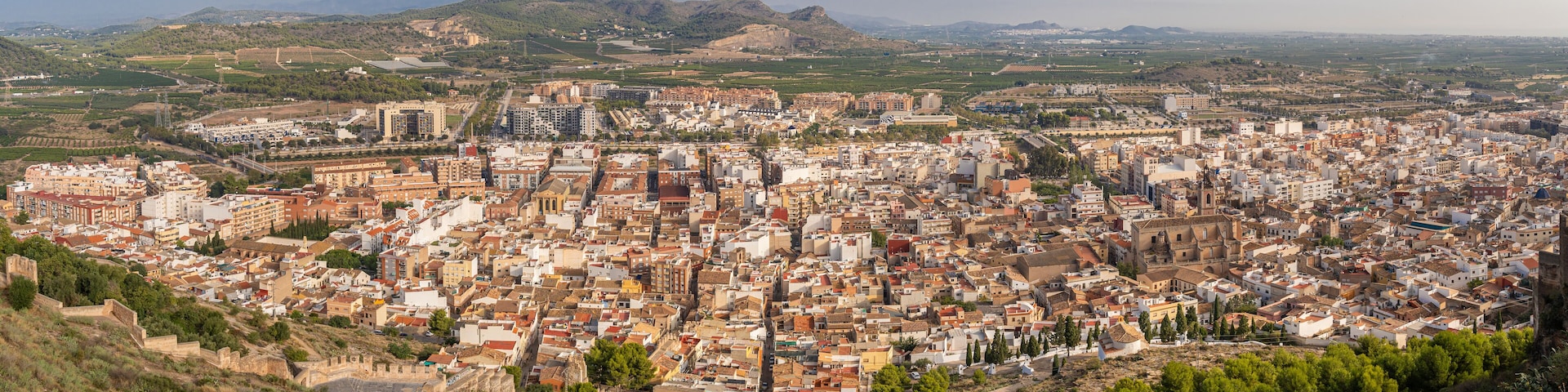 View of a former roman city Sagunto