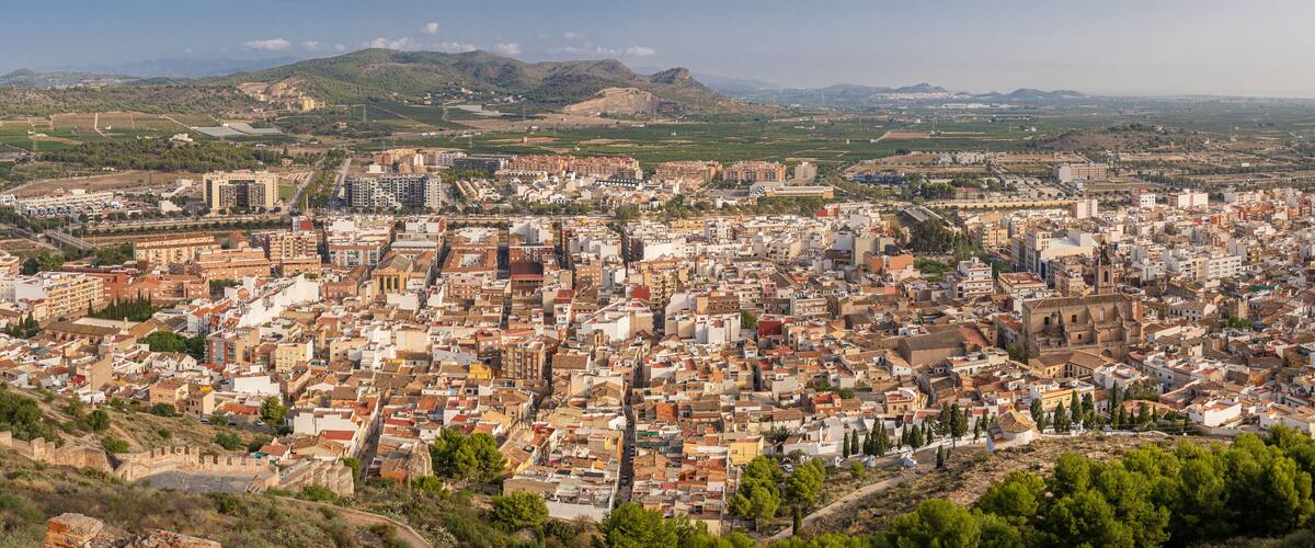 View of a former roman city Sagunto