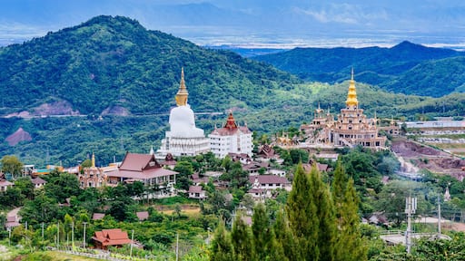 Beautiful landscape at Wat Phra That Pha Son Kaew Temple in Khao Kho Phetchabun, Thailand.