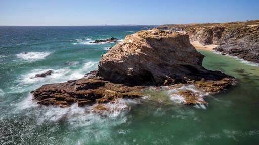 One of the most beautiful beaches in the southwest Portuguese coast. You should come and see it. Best in the low tide.