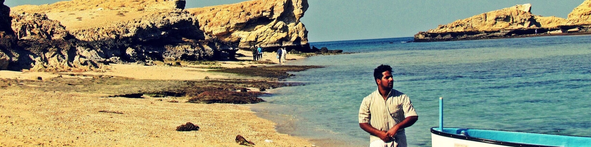 An Island near to the Al Suwadi Beach in Oman.A Beautiful place for Picnic and enjoying in the Silent Blue waters of the Sea in Oman.
Not Very People visit this place and thus the area is clean and Virgin.