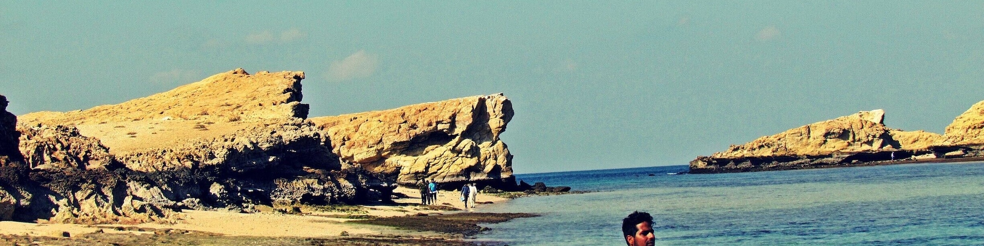 An Island near to the Al Suwadi Beach in Oman.A Beautiful place for Picnic and enjoying in the Silent Blue waters of the Sea in Oman.
Not Very People visit this place and thus the area is clean and Virgin.
