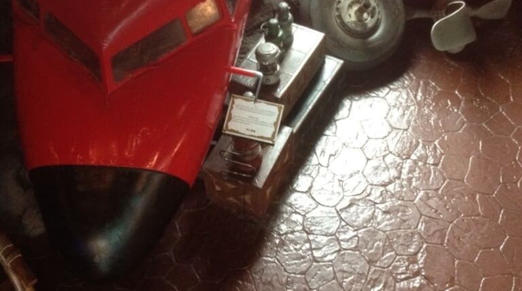 The front of the plane.