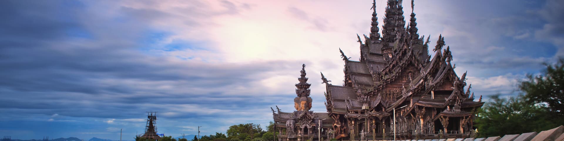 Sanctuary of Truth is a temple construction in Pattaya, Thailand.