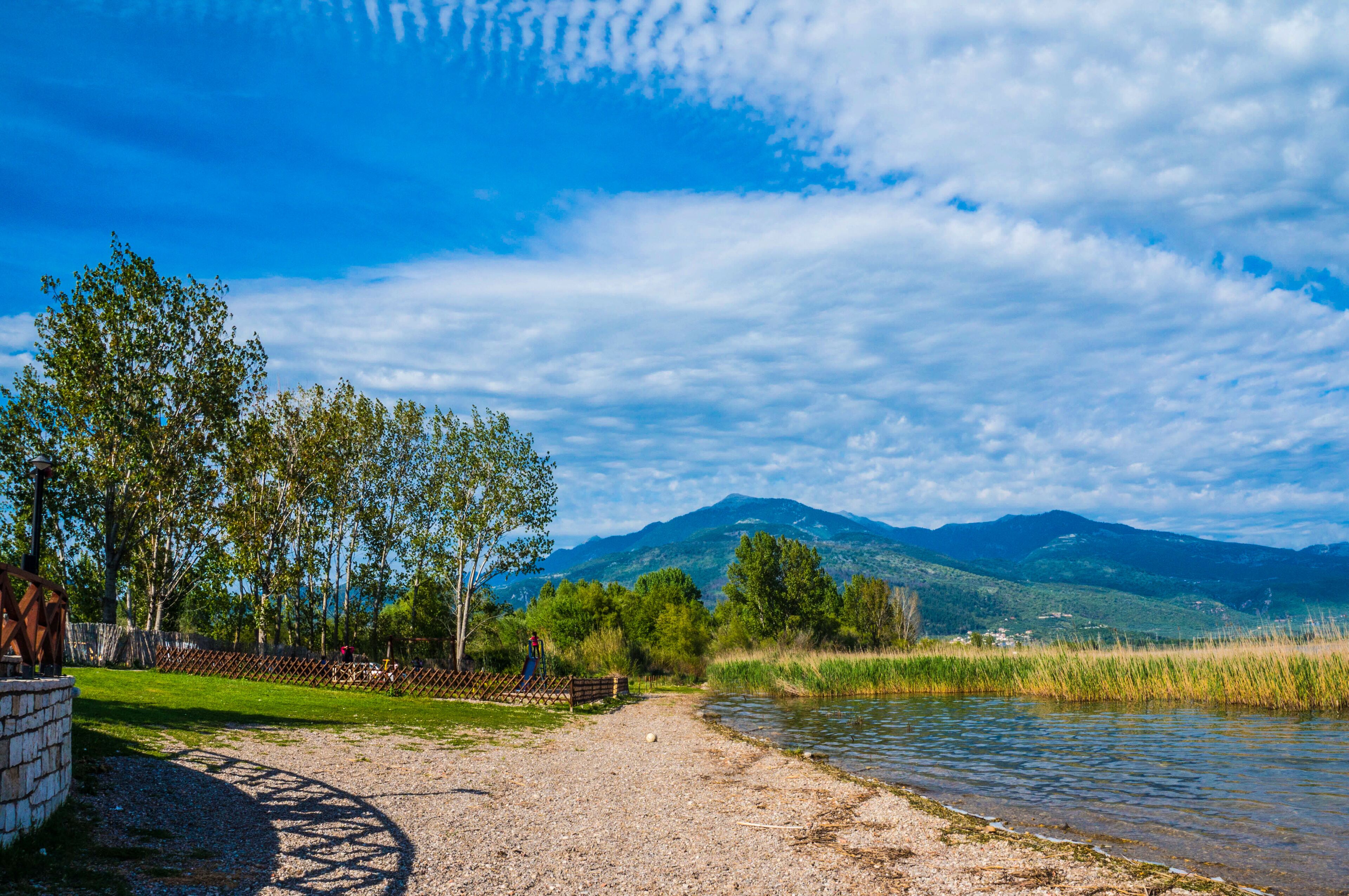 Trichonida lake, the largest natural lake in Greece.  It is situated in the eastern part of Aetolia-Acarnania, southeast of the city of Agrinio and northwest of Nafpaktos.