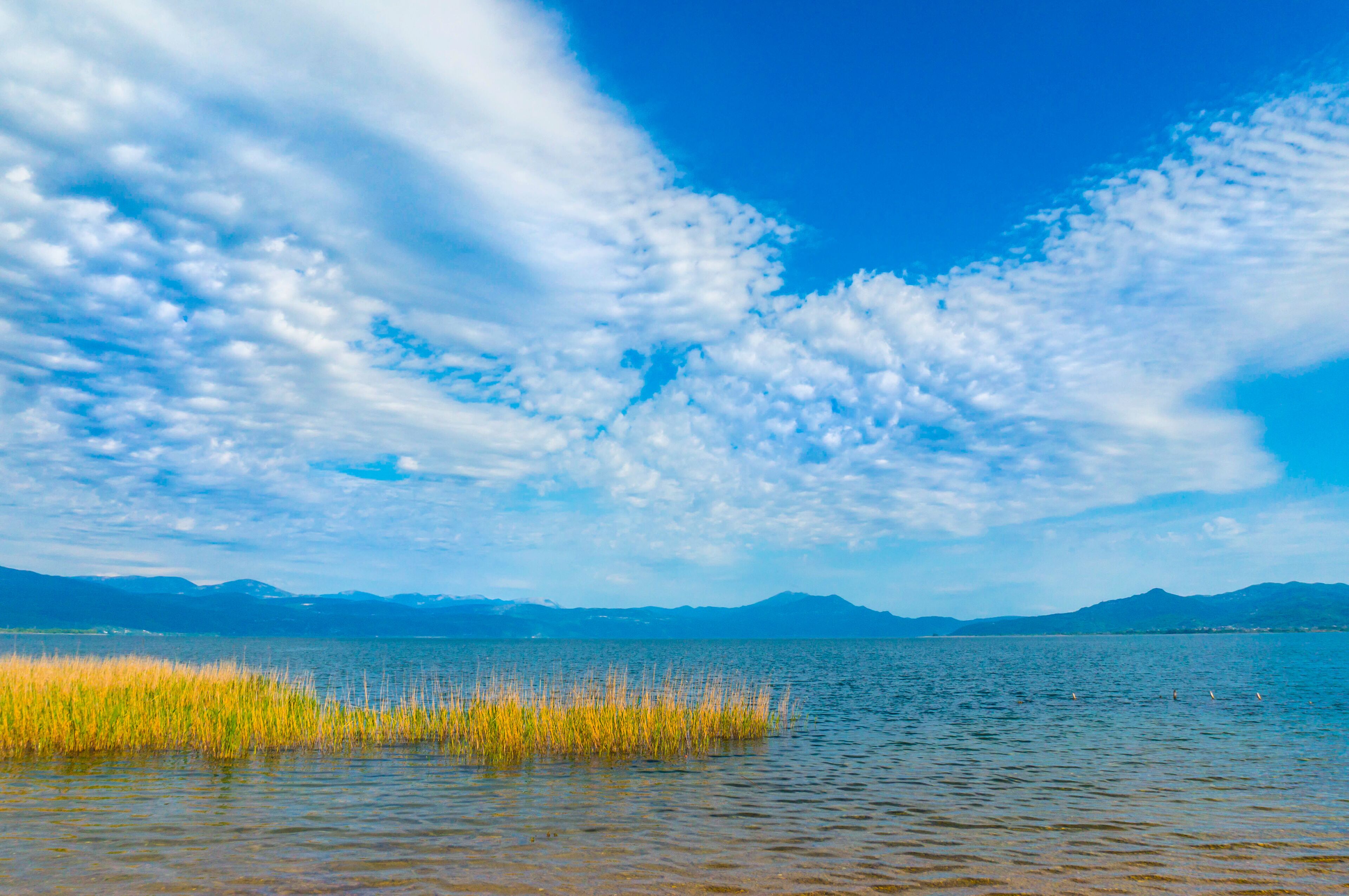Trichonida lake, the largest natural lake in Greece. It is situated in the eastern part of Aetolia-Acarnania, southeast of the city of Agrinio and northwest of Nafpaktos