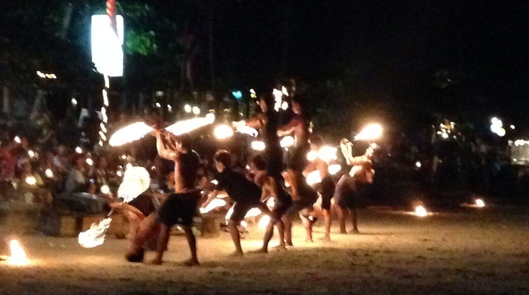 Fire show by our resort!