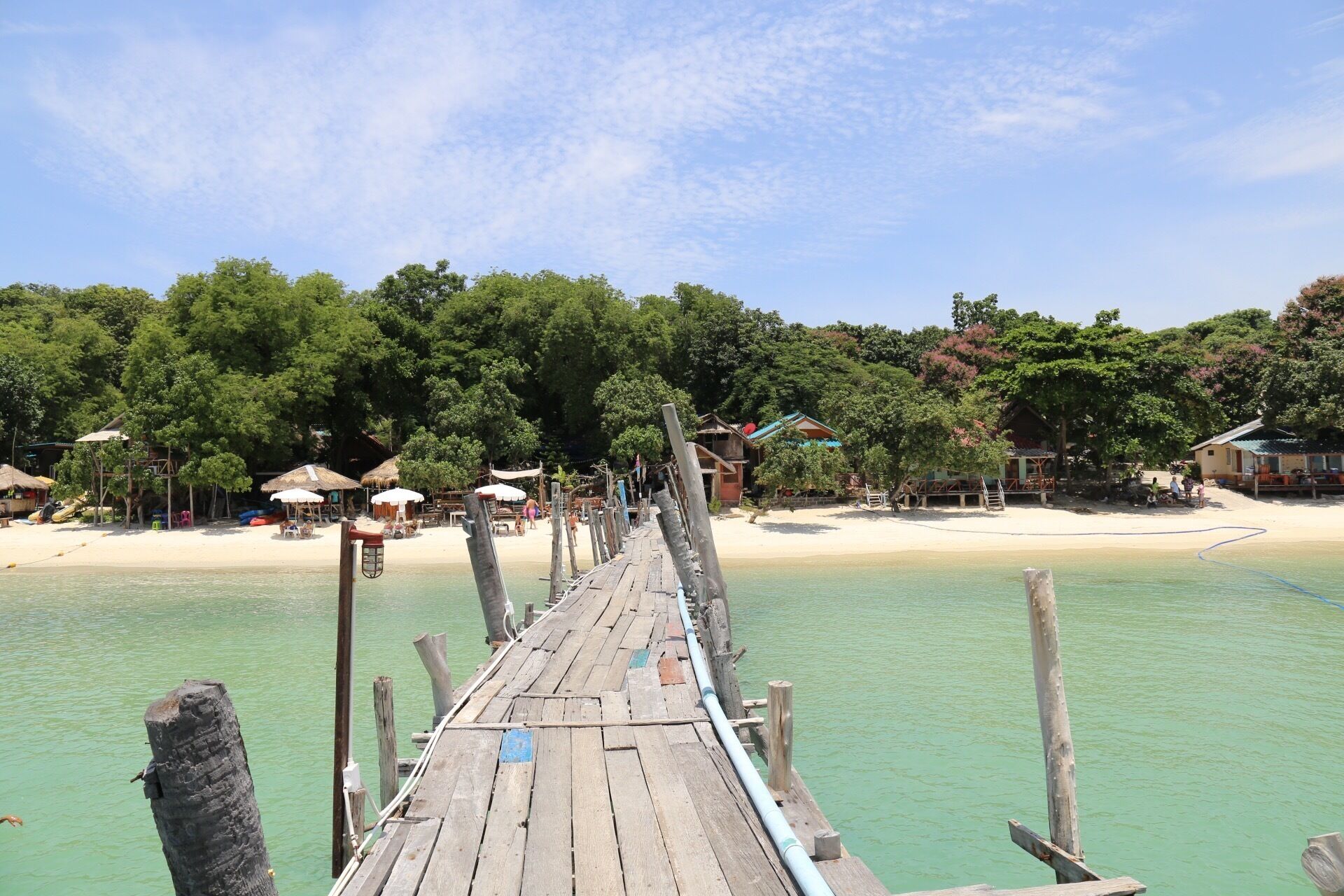 View from the bridge @ Lung Dam Beach....just love the hot summer here..