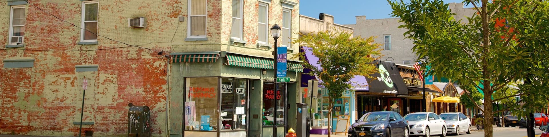 Nyack featuring a city