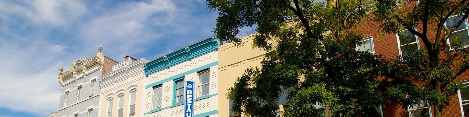 Nyack featuring a city