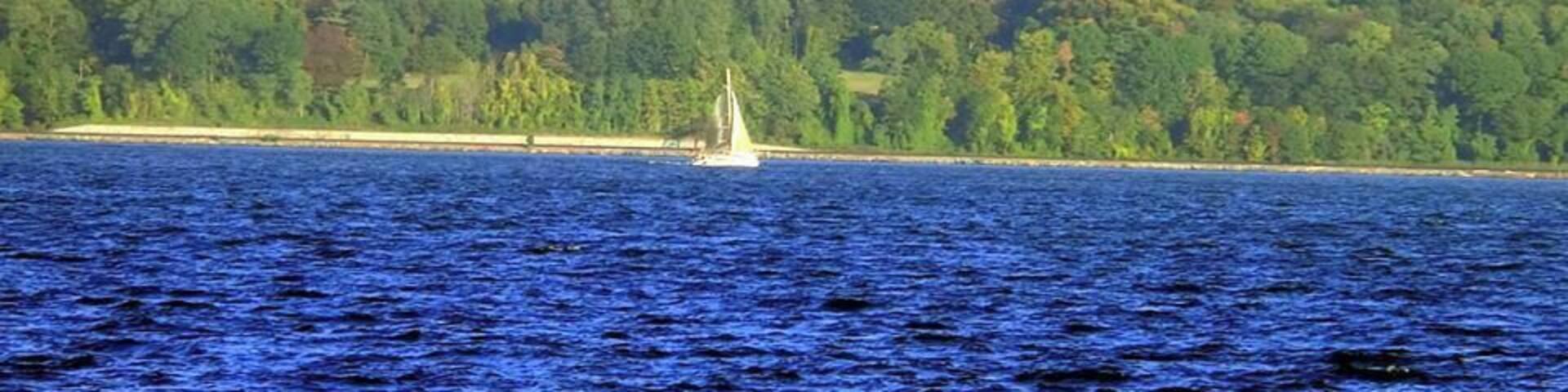 This picture was taken at Nyack Beach in Nyack, NY. Gorgeous Day. Saw several sailboats on the river.
