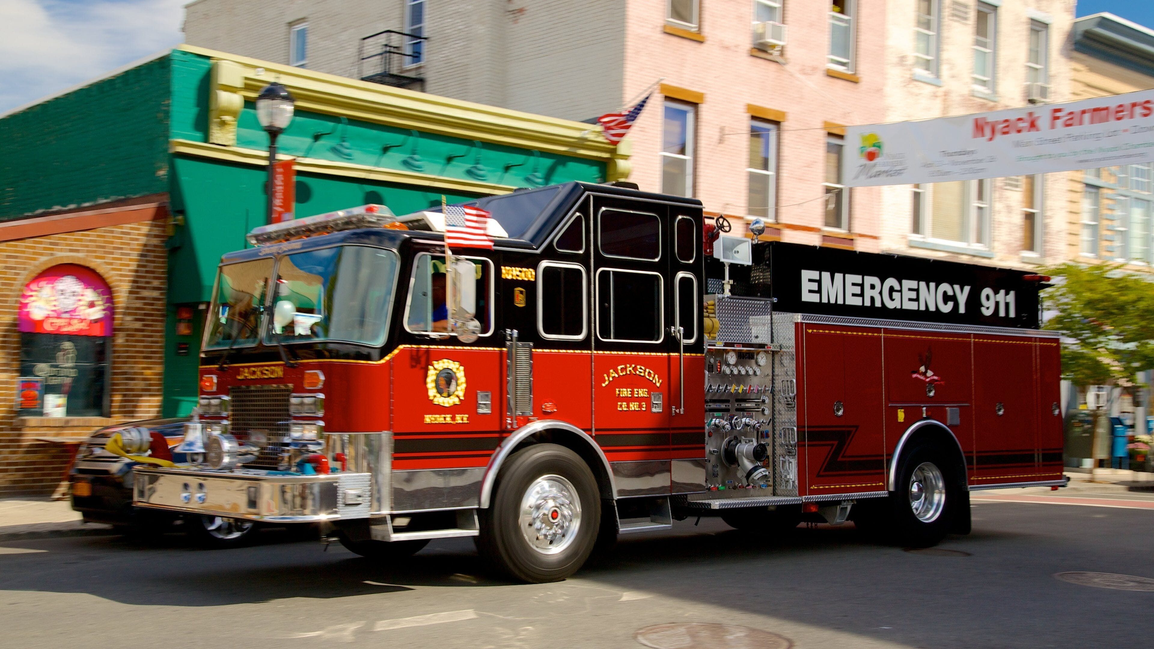 Nyack featuring a city