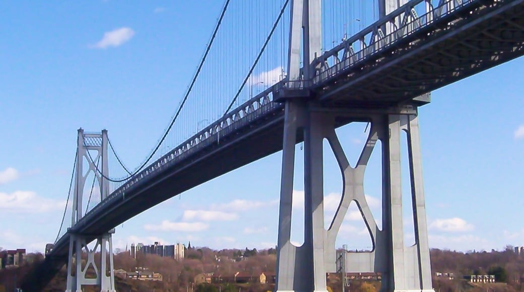 Poughkeepsie showing a bridge
