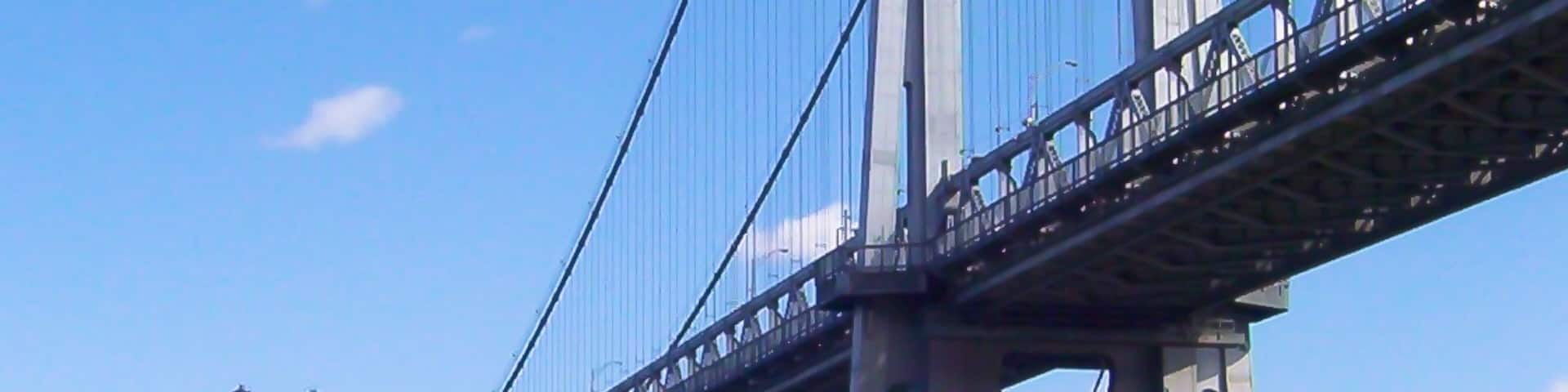 Poughkeepsie showing a bridge