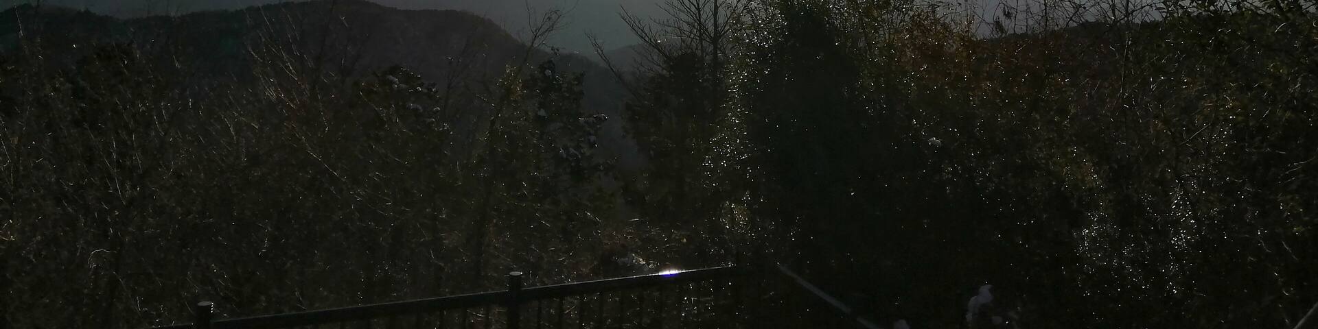 Mount Fuji from afar.