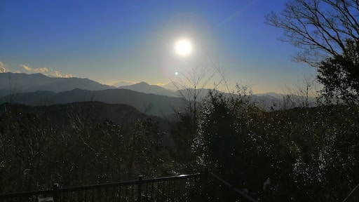 Mount Fuji from afar.