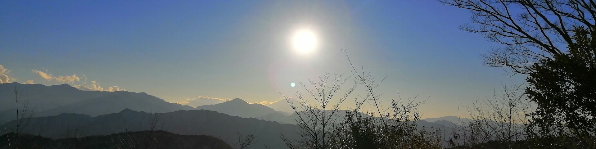 Mount Fuji from afar.